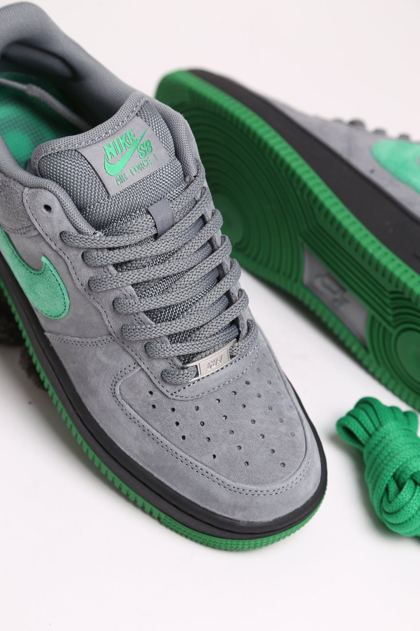 Nike Sb X Nocturnal Air Force 1 - Cool Grey Copurt Green - Spin Limit Boardshop