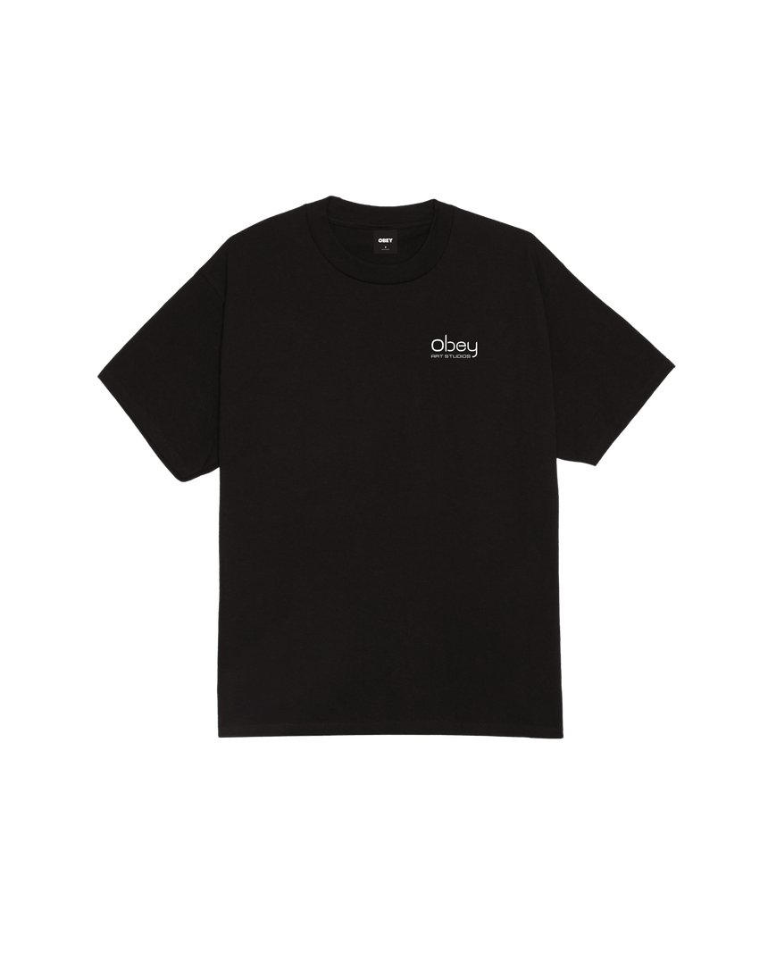 Obey Art Studios Tee - Black - Spin Limit Boardshop