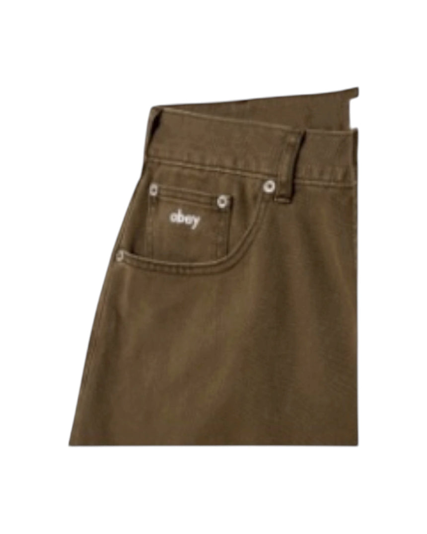 Obey Bigwig Baggy Denim Pant - Wren Faded Wash - Spin Limit Boardshop