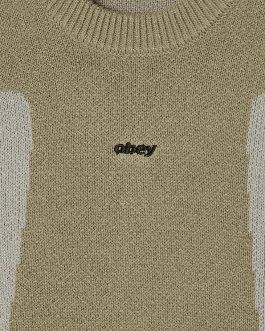 Obey Brann Sweater - Grey - Spin Limit Boardshop