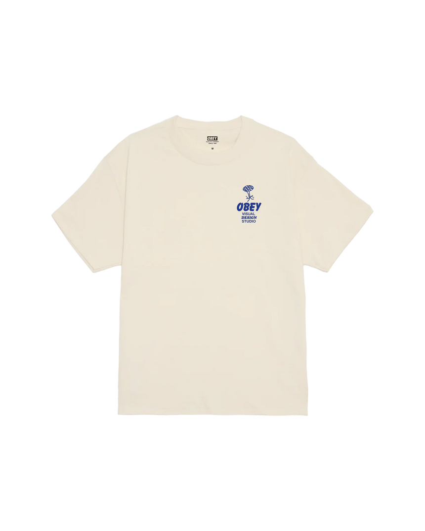 Obey Building Strong Minds Tee - Cream - Spin Limit Boardshop