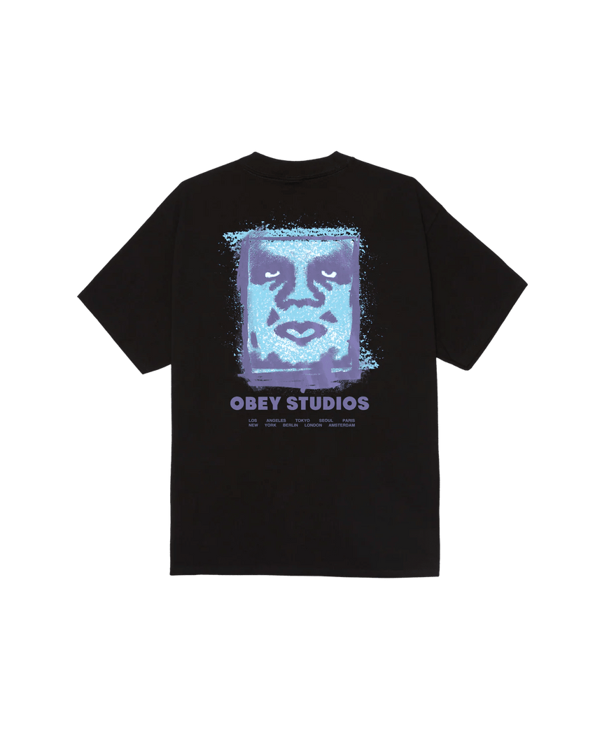 Obey Chalky Icon Tee - Black - Spin Limit Boardshop