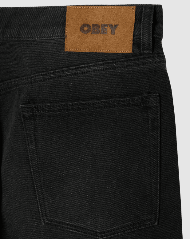 Obey Classic Baggy Denim Pant - Heavy Vintage Black - Spin Limit Boardshop