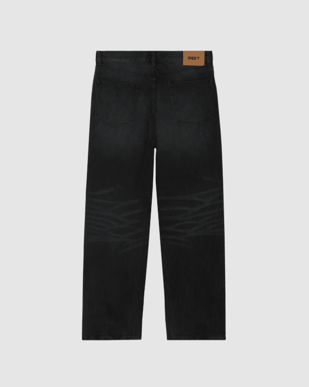 Obey Classic Baggy Denim Pant - Heavy Vintage Black - Spin Limit Boardshop