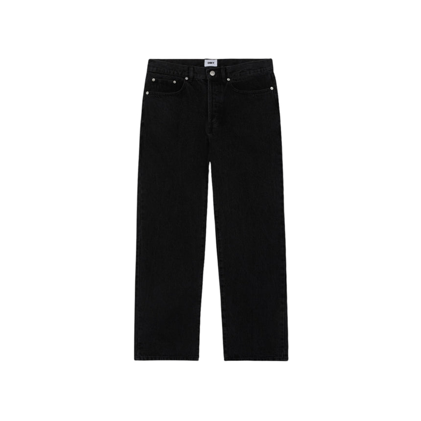 Obey Classic Baggy Jean - Black Faded - Spin Limit Boardshop