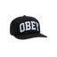 Obey Collegiate 6 Panel Strapback - Black - Spin Limit Boardshop