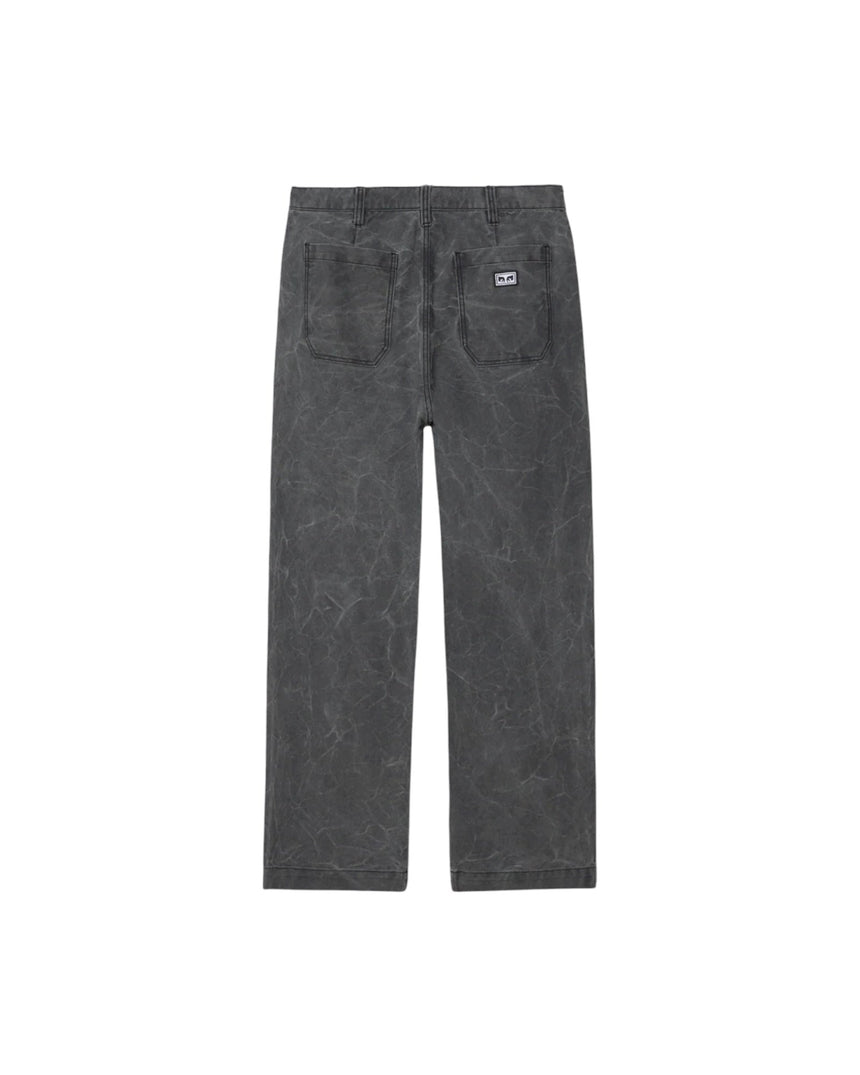 Obey Commons Wrinkle Pant - Black Wrinkle Wash - Spin Limit Boardshop
