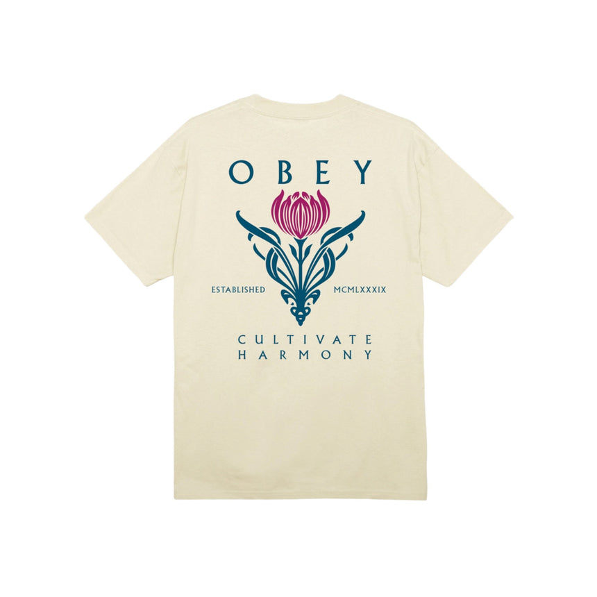 Obey Cultivate Harmony Tee - Cream - Spin Limit Boardshop