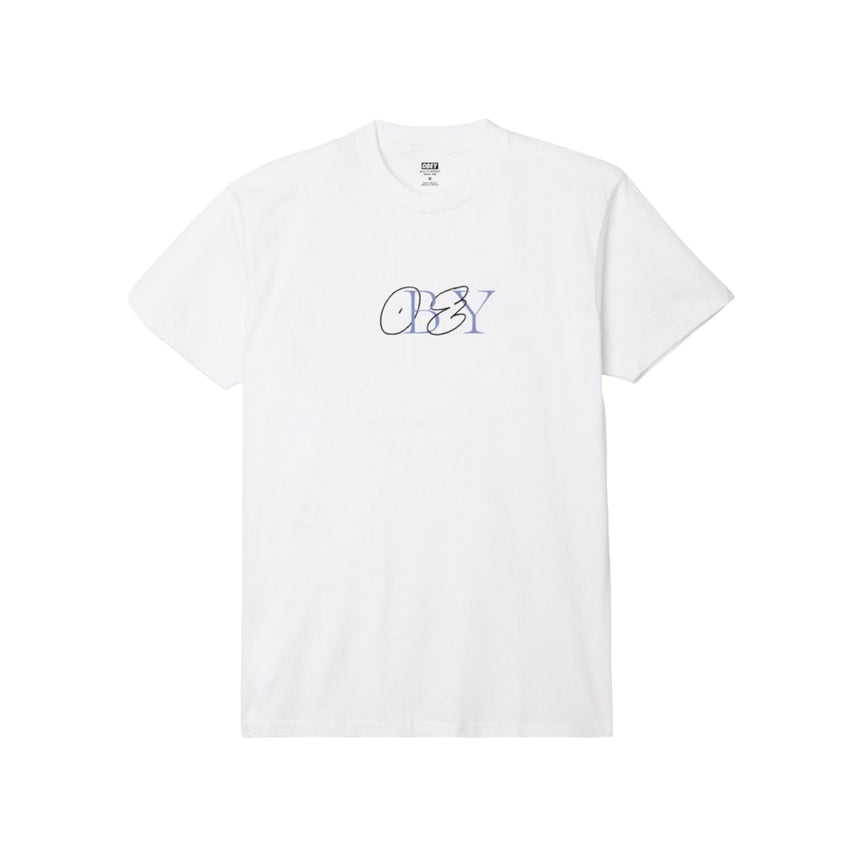 Obey Doodle Tee - White - Spin Limit Boardshop