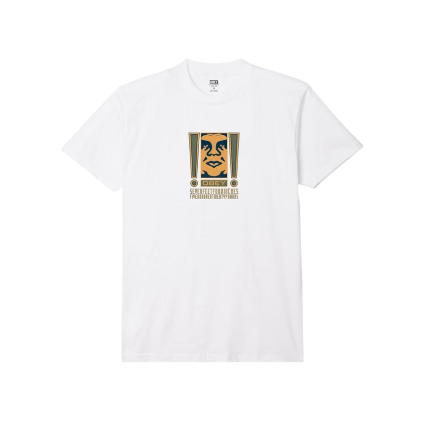 Obey Double Exclamation Tee - White - Spin Limit Boardshop