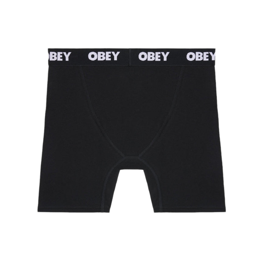 Obey Est Works 2 Pack Boxers - Black - Spin Limit Boardshop