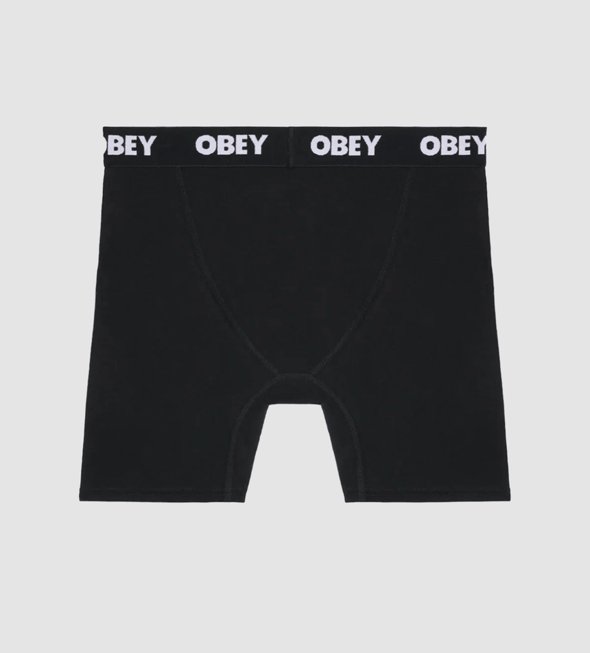 Obey Est Works 2 Pack Boxers - Black - Spin Limit Boardshop