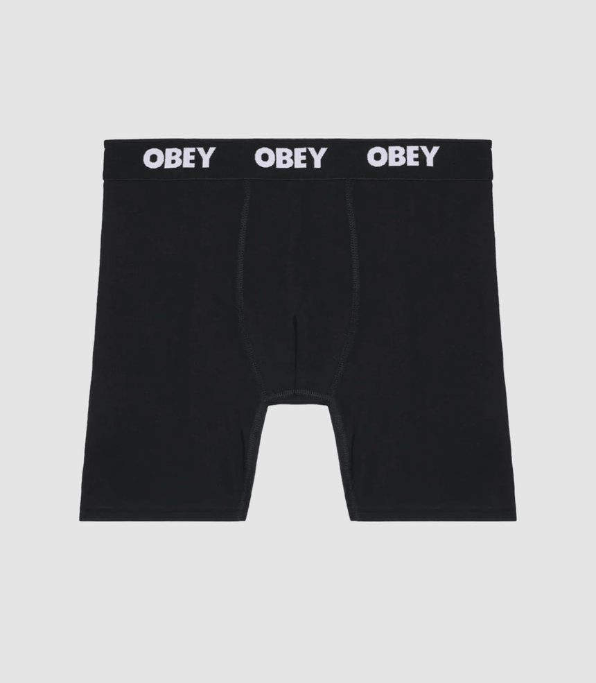 Obey Est Works 2 Pack Boxers - Black - Spin Limit Boardshop