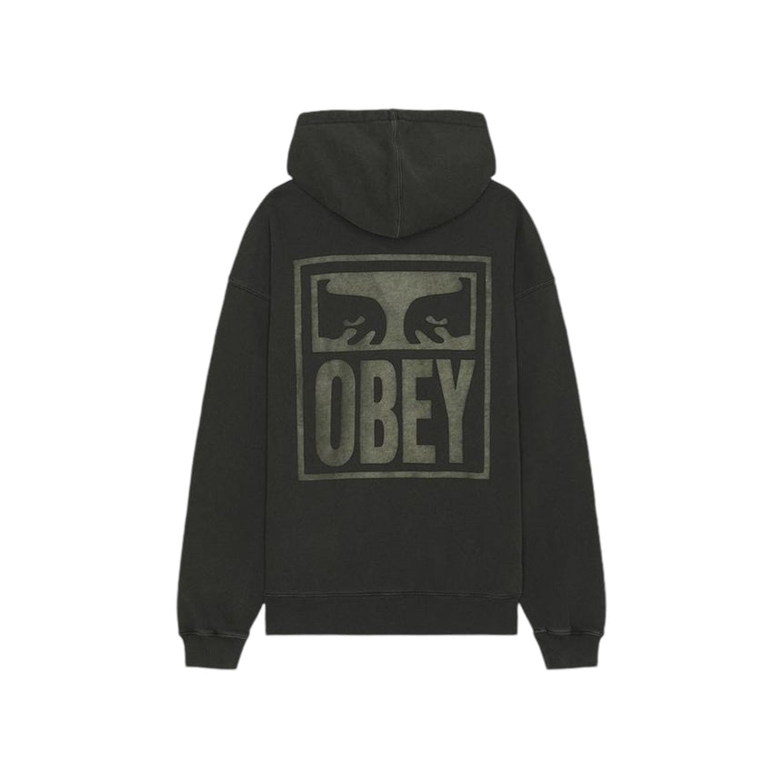 Obey Eyes Icon Extra Heavy Hoodie - Pirate Black - Spin Limit Boardshop