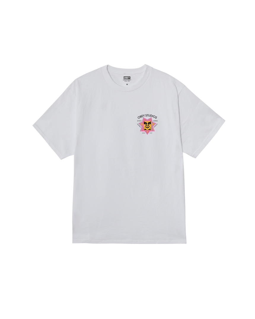 Obey Global Visuals Tee - White - Spin Limit Boardshop
