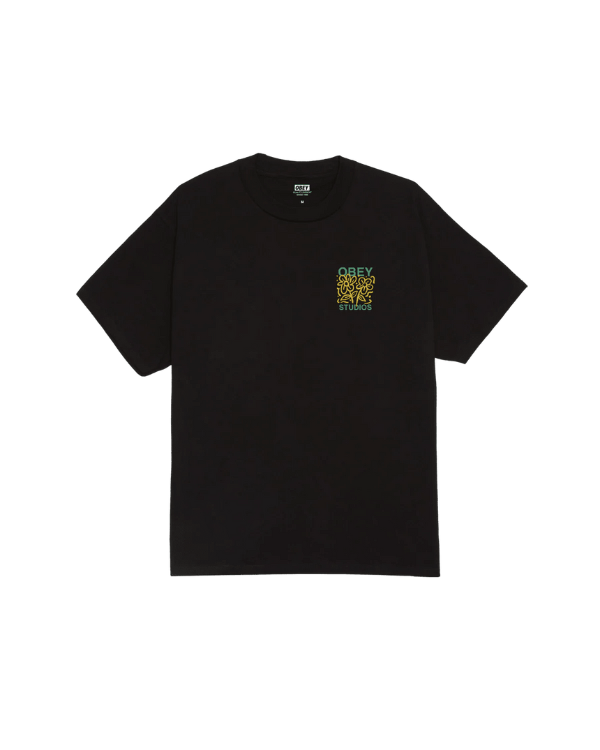 Obey Grown With Love Tee - Black - Spin Limit Boardshop