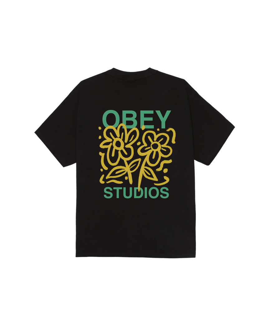 Obey Grown With Love Tee - Black - Spin Limit Boardshop