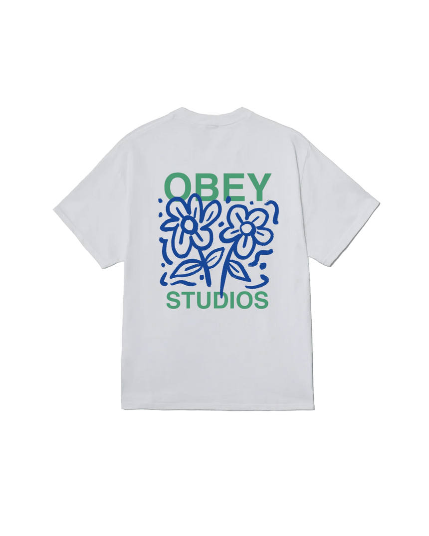 Obey Grown With Love Tee - White - Spin Limit Boardshop