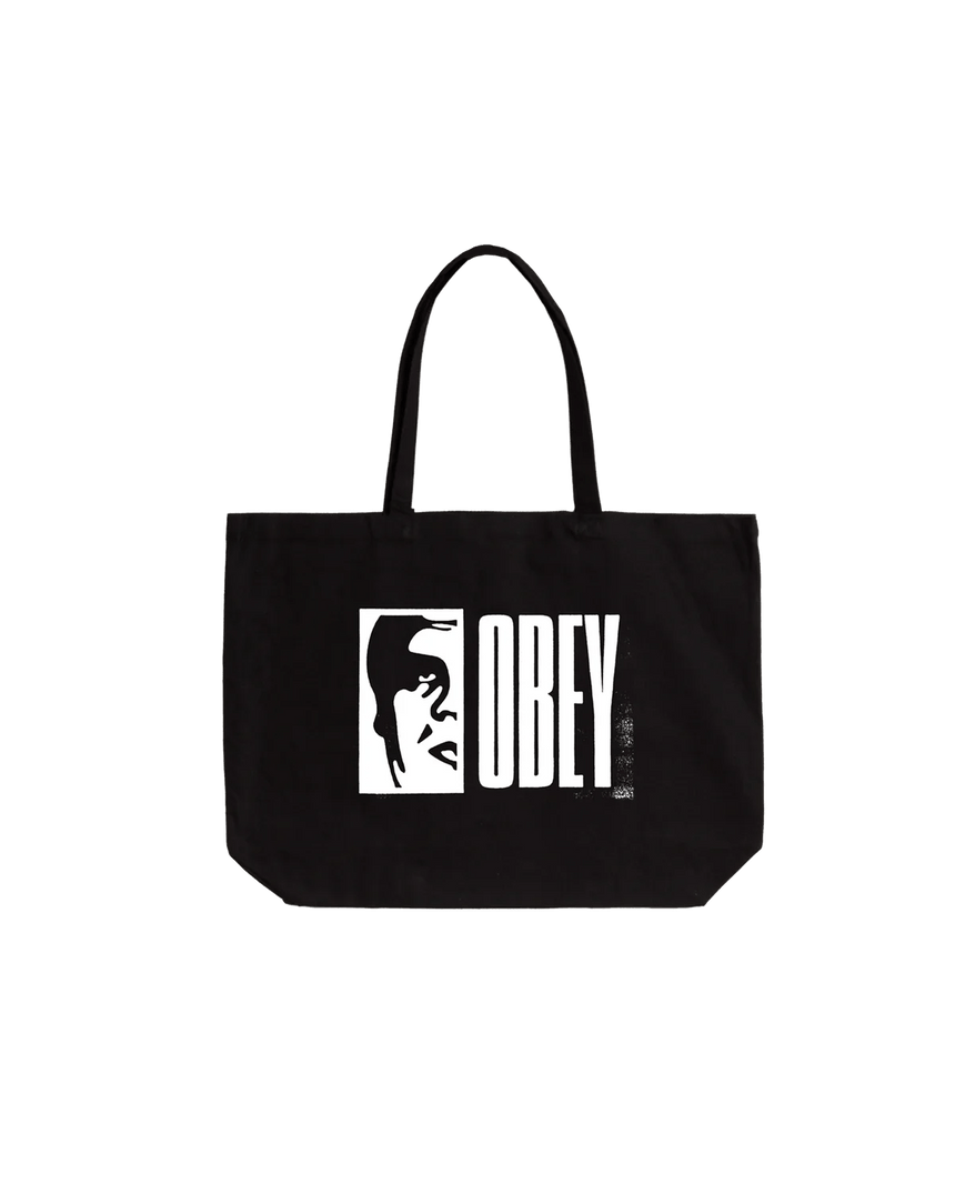 Obey Half Icon Tote Bag - Black - Spin Limit Boardshop