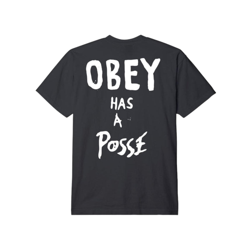 Obey Has A Posse Tee - Wintage Black - Spin Limit Boardshop