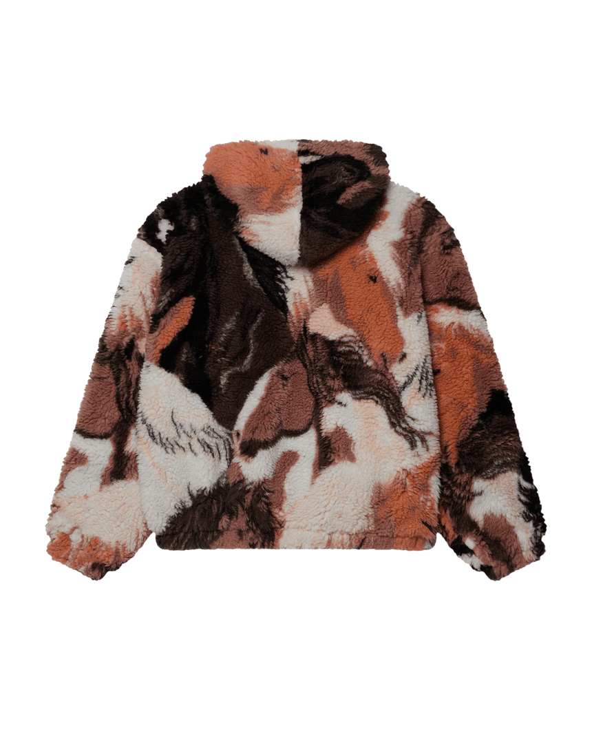 Obey Horses Sherpa Jacket - Brown - Spin Limit Boardshop