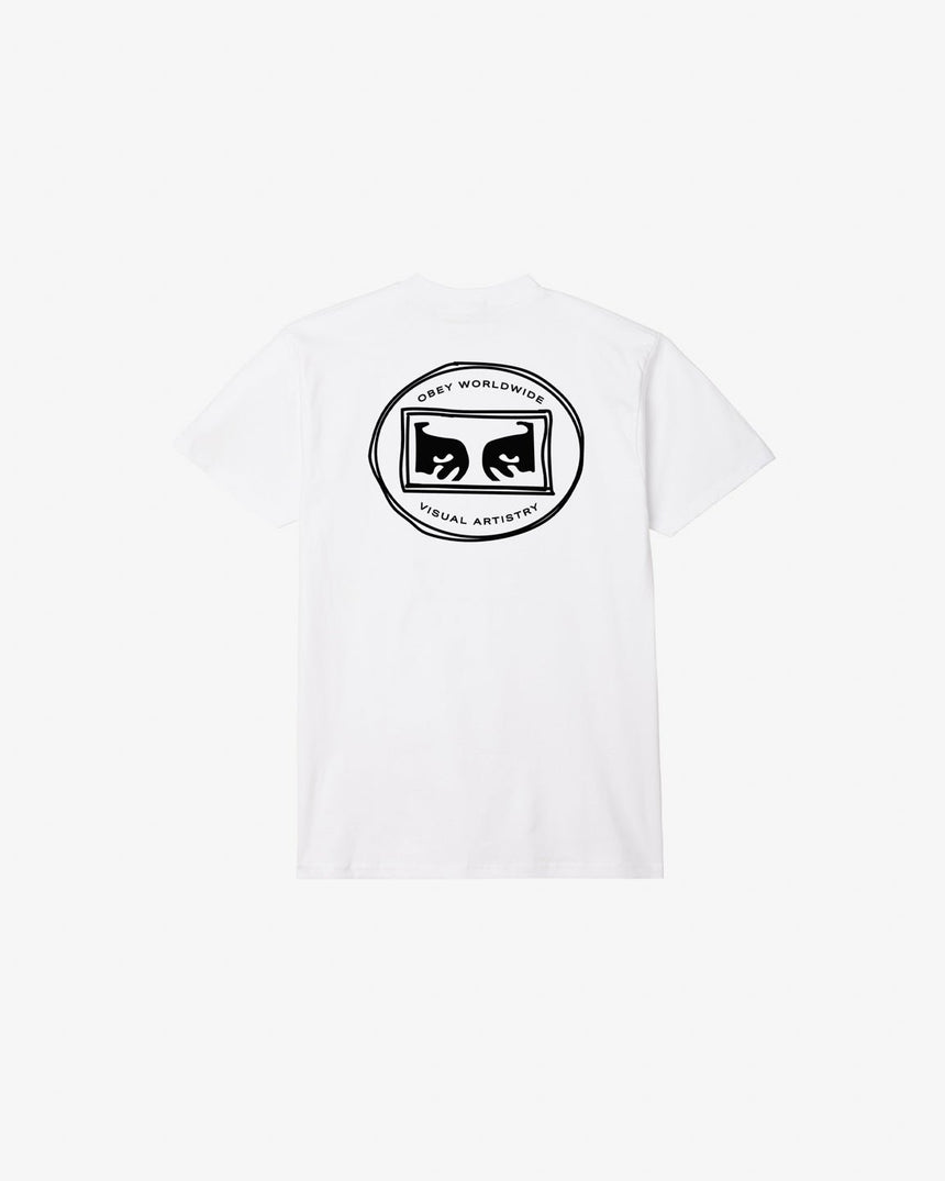 Obey In The Round Tee - White - Spin Limit Boardshop