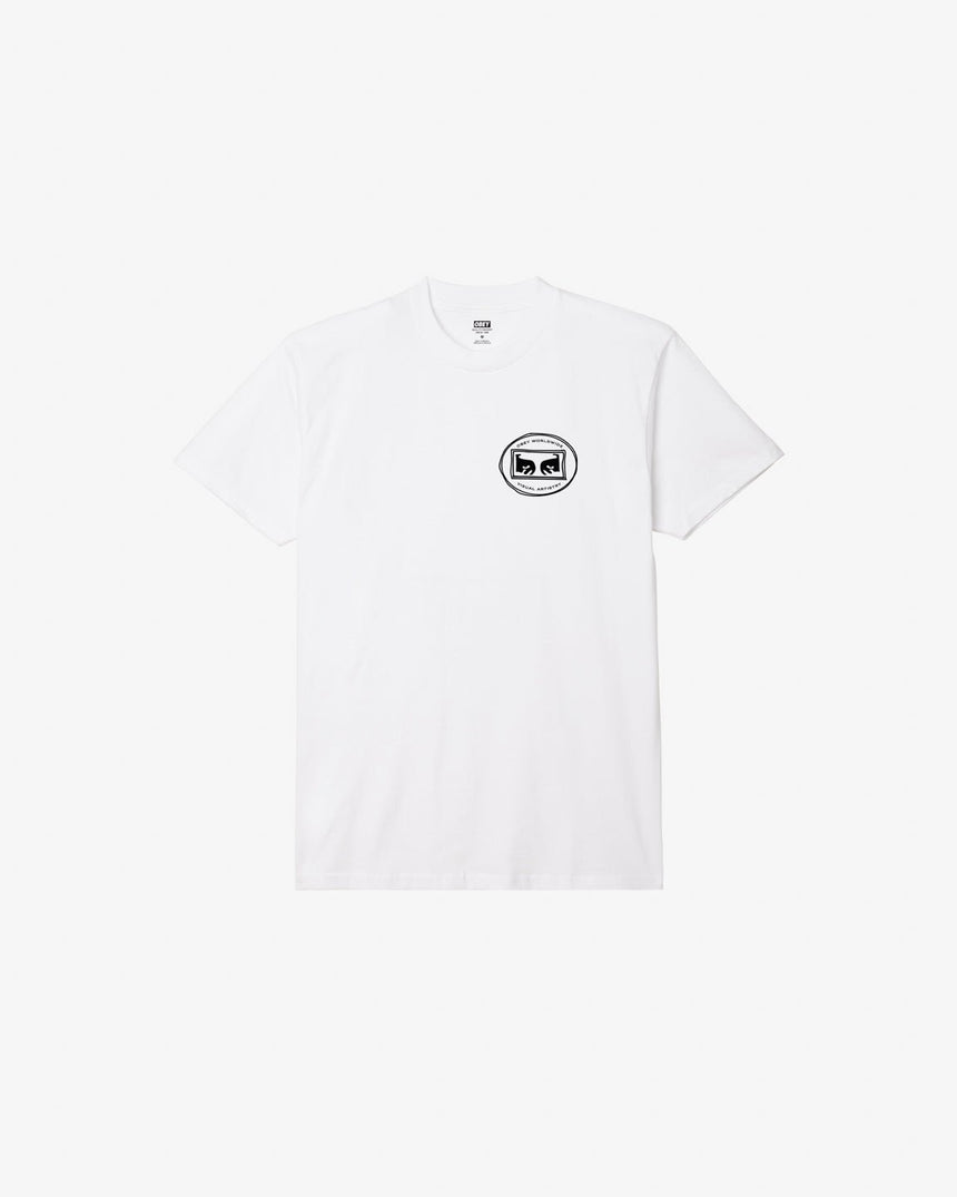 Obey In The Round Tee - White - Spin Limit Boardshop