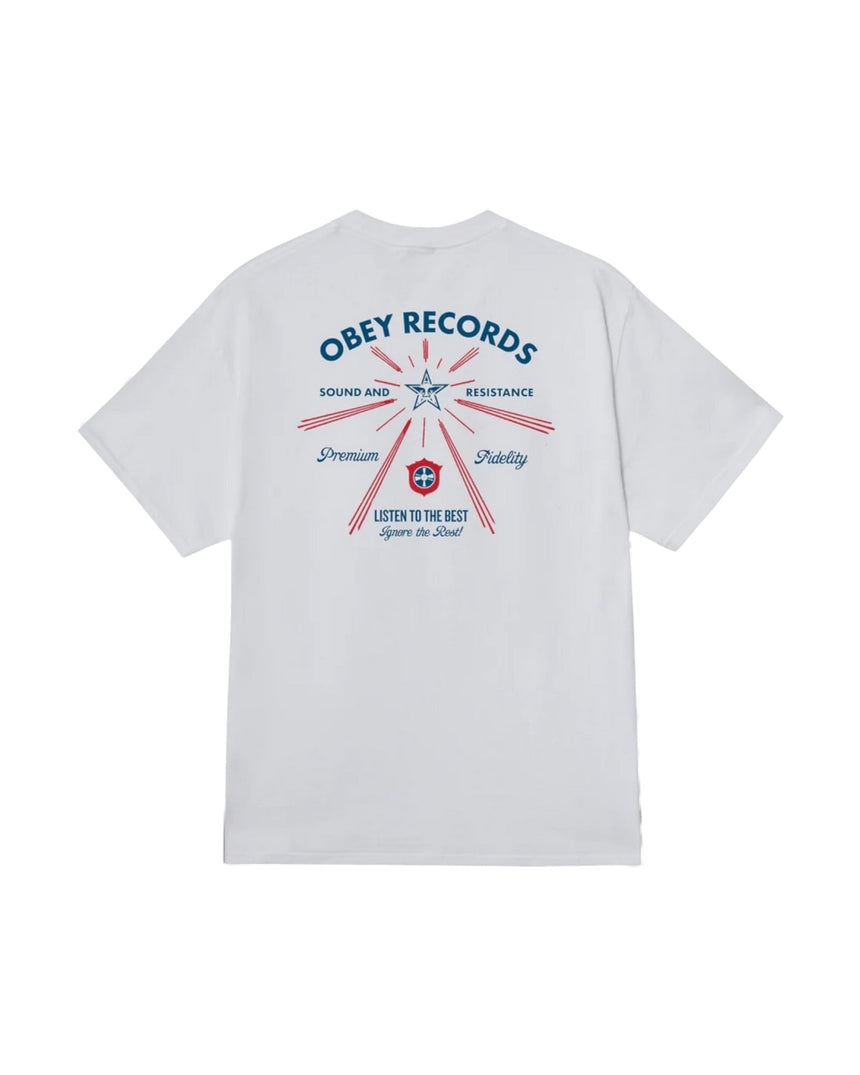 Obey Listen To The Best Tee - White - Spin Limit Boardshop