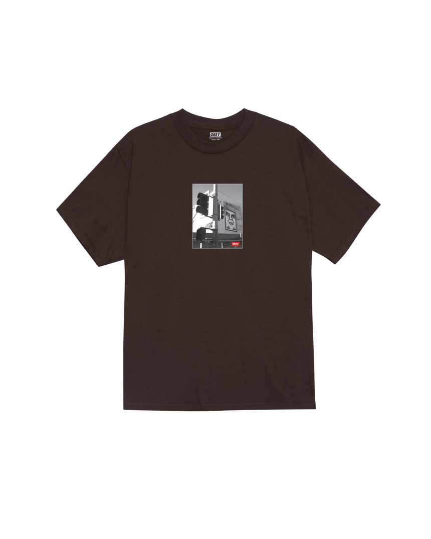 Obey Los Angeles Photo Tee - Java Brown - Spin Limit Boardshop
