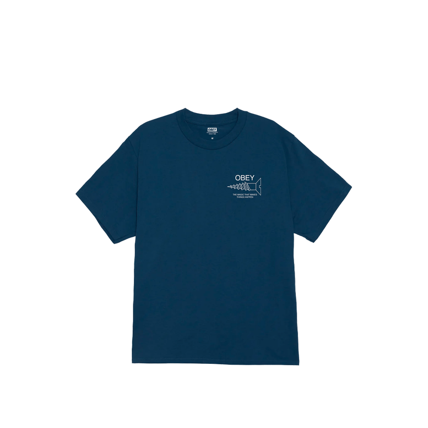 Obey Magic Tee - Harbor Blue - Spin Limit Boardshop