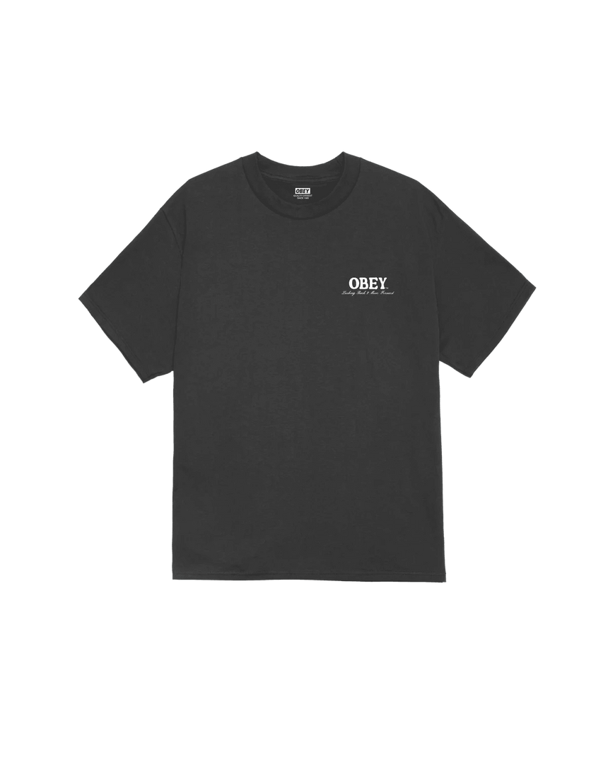 Obey Move Forward Tee - Vintage Black - Spin Limit Boardshop