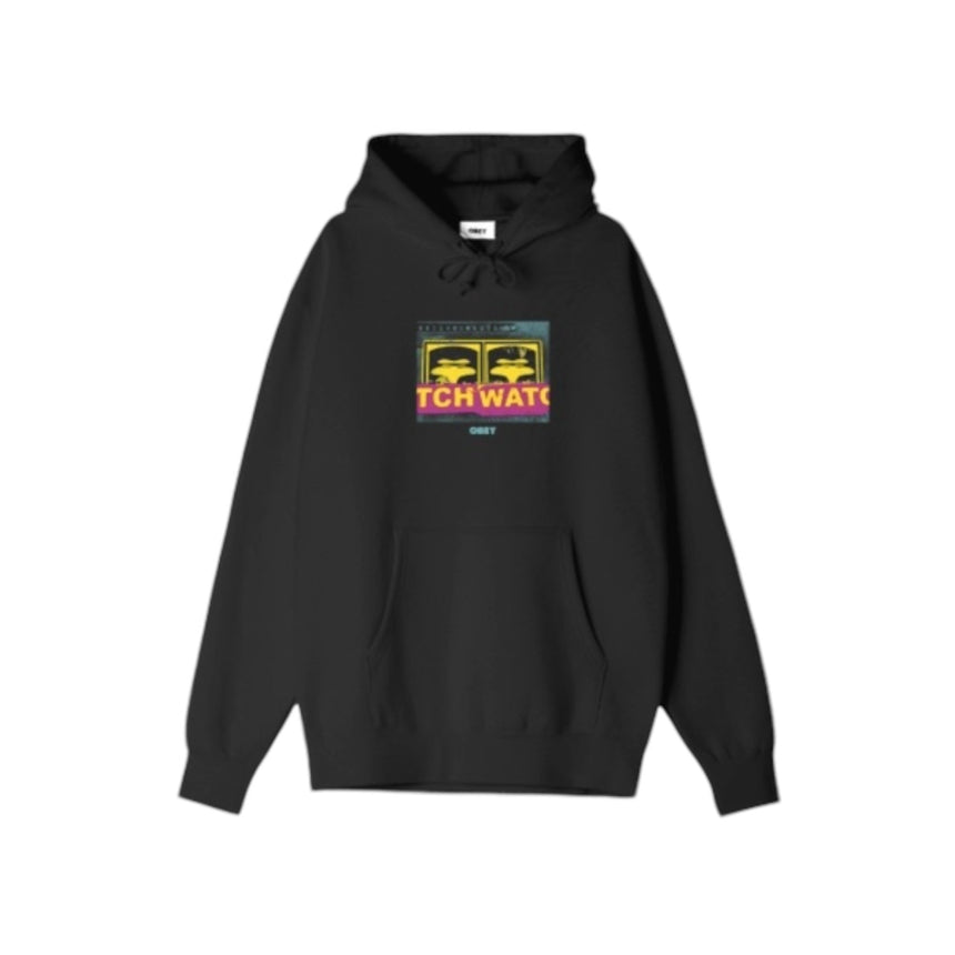 Obey Neighborhood Watch Hoodie - Black - Spin Limit Boardshop