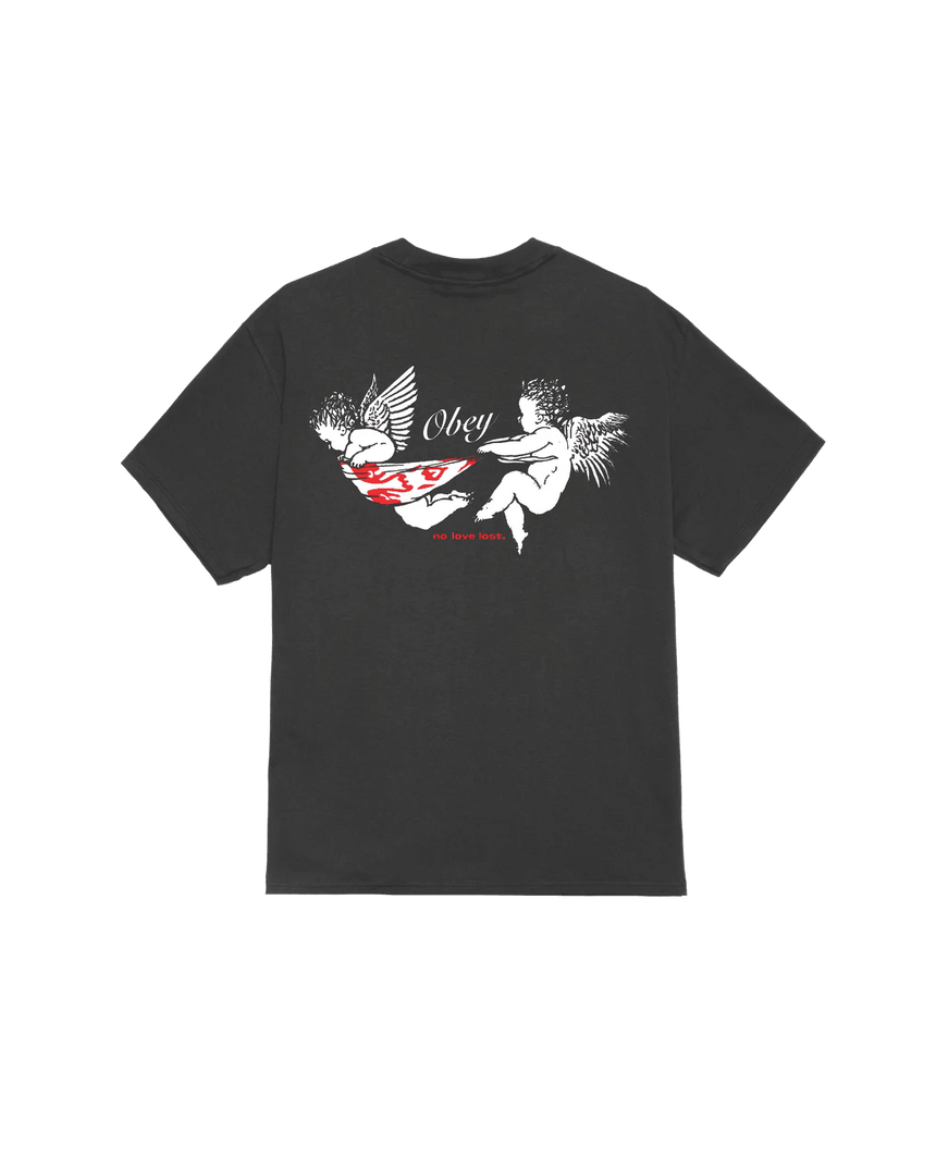 Obey No Love Lost Tee - Vintage Black - Spin Limit Boardshop