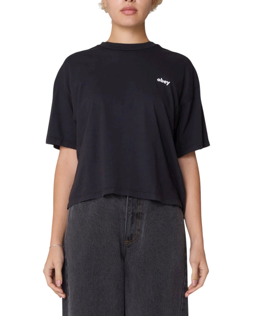 Obey Owl Tee - Black - Spin Limit Boardshop