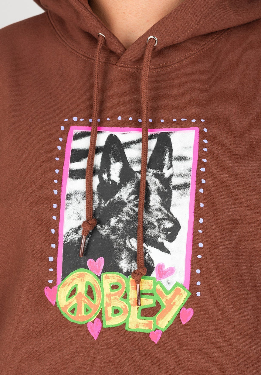 Obey Peace Dog Hoodie - Sepia - Spin Limit Boardshop