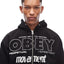 Obey Persistent Movement Zip Hoodie - Black - Spin Limit Boardshop