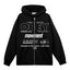 Obey Persistent Movement Zip Hoodie - Black - Spin Limit Boardshop