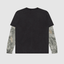 Obey Post 2Fer Thermal Knit Longsleeve - Dusty Black Limo - Spin Limit Boardshop