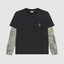 Obey Post 2Fer Thermal Knit Longsleeve - Dusty Black Limo - Spin Limit Boardshop