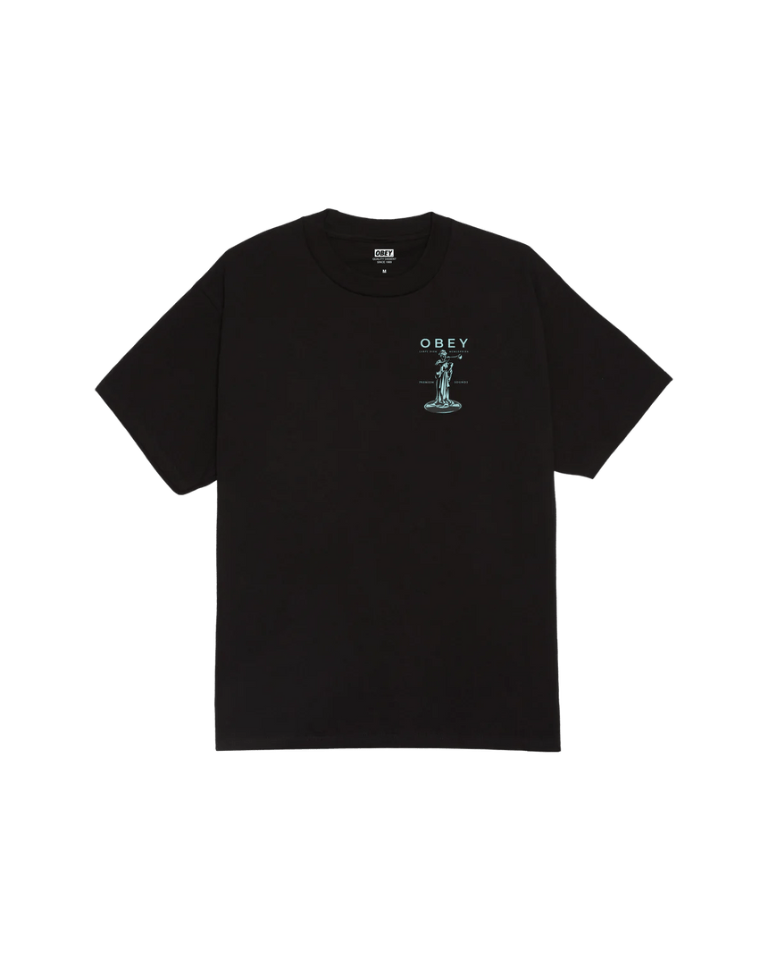 Obey Premium Sounds Tee - Black - Spin Limit Boardshop