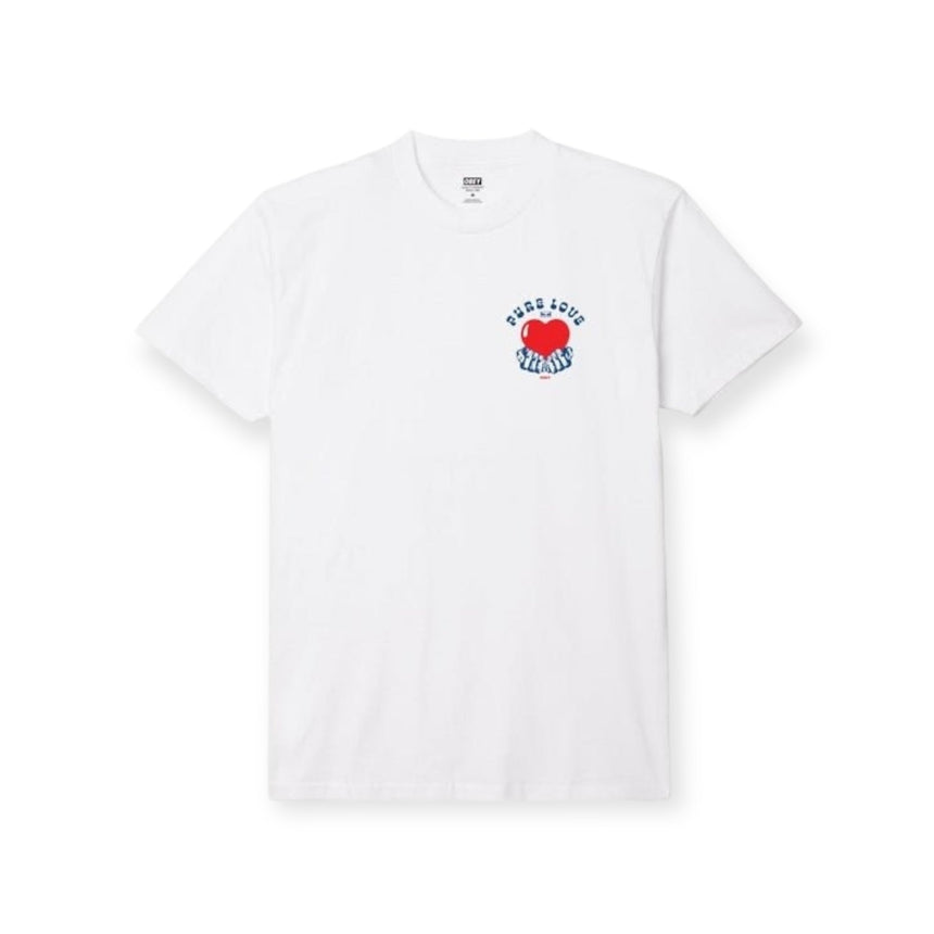 Obey Pure Love Tee - White - Spin Limit Boardshop