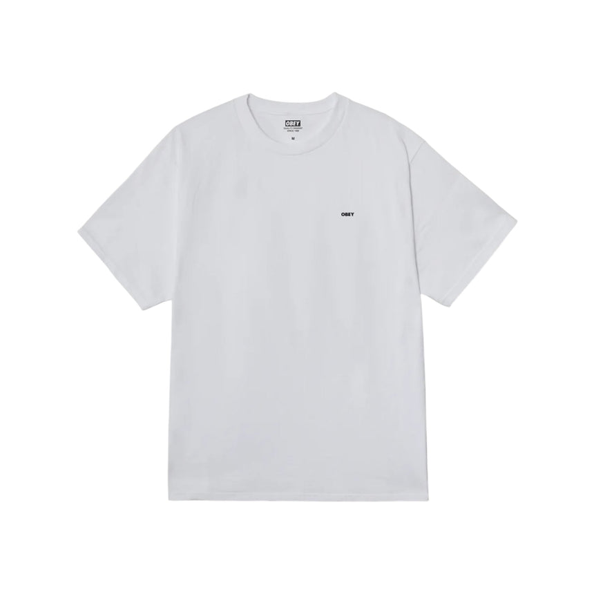 Obey Quarter Icon Tee - White - Spin Limit Boardshop