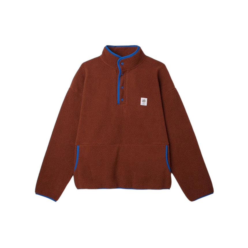 Obey Rays Mockneck Polar Fleece - Sepia - Spin Limit Boardshop