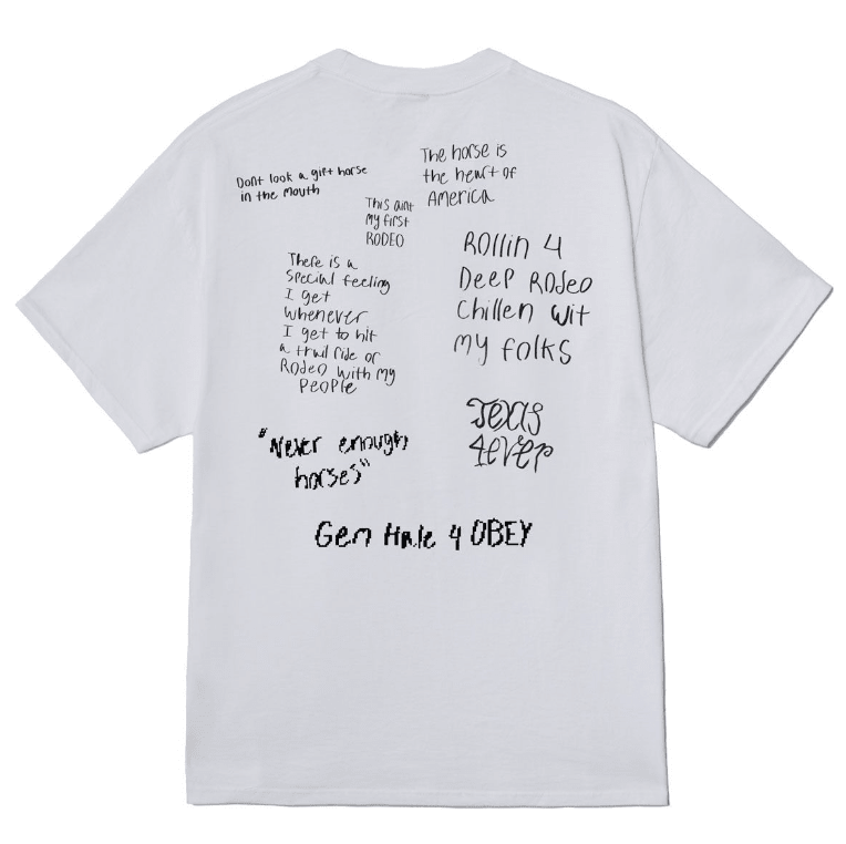 Obey Rodeo Queen Tee - White - Spin Limit Boardshop