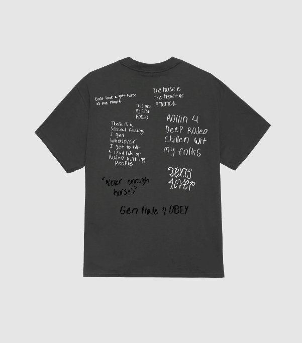 Obey Rodeo Tee - Vintage Black - Spin Limit Boardshop