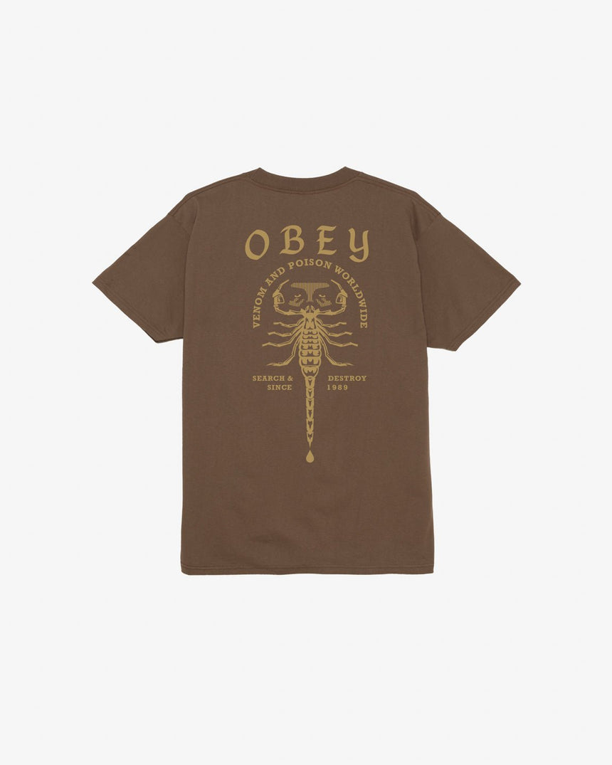 Obey Scorpion Tee - Silt - Spin Limit Boardshop