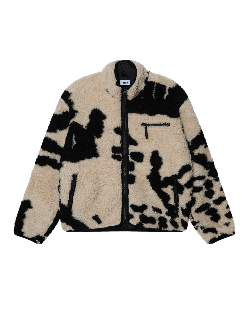 Obey Shaggy Sherpa Jacket - Clay Multi - Spin Limit Boardshop