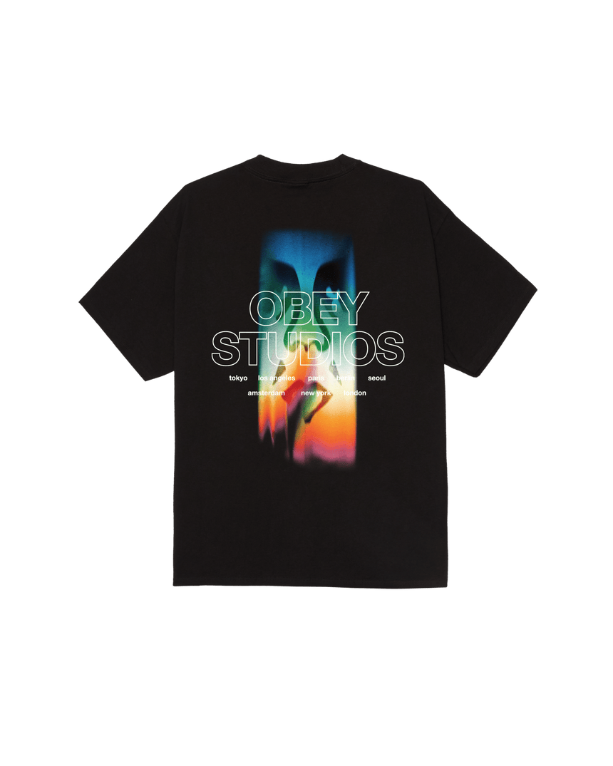 Obey Spectrum Tee - Black - Spin Limit Boardshop
