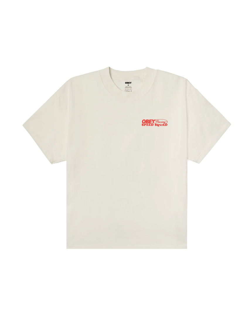 Obey Speed Squad HW Box Tee - Vintage White - Spin Limit Boardshop