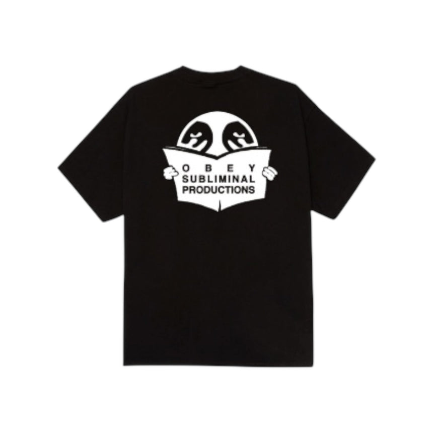 Obey Subliminal Productions Tee - Black - Spin Limit Boardshop